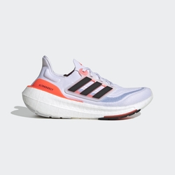 adidas 慢跑鞋 女鞋 運動鞋 緩震 ULTRABOOST LIGHT W 白黑橘 HQ6353