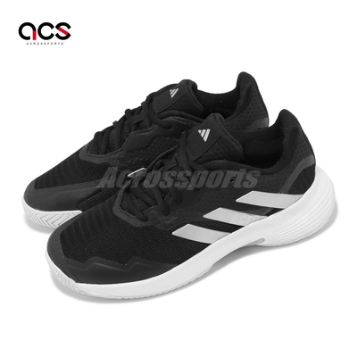 adidas 網球鞋 CourtJam Control W 女鞋 黑 白 緩震 輕量 支撐 訓練 運動鞋 愛迪達 ID1545
