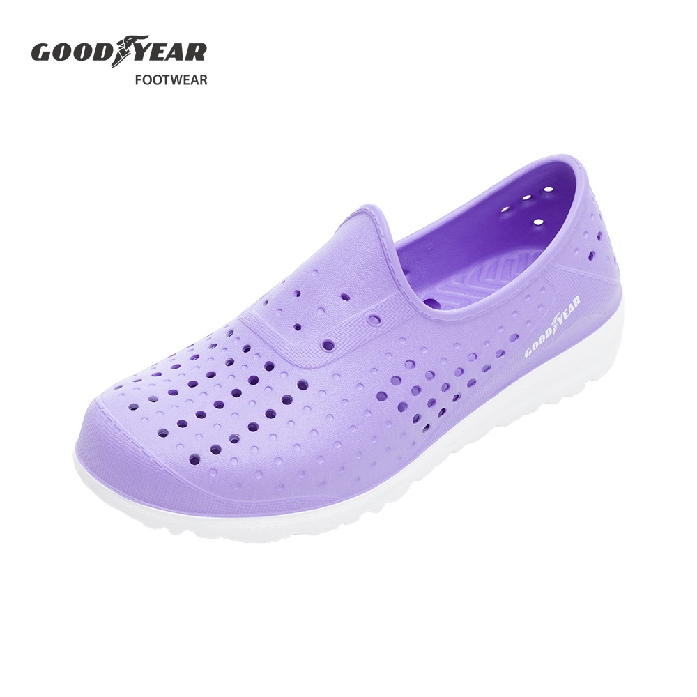GOODYEAR固特異-多功能洞洞鞋/童鞋 雨天輕量好穿 穿紫(GAKP08907)