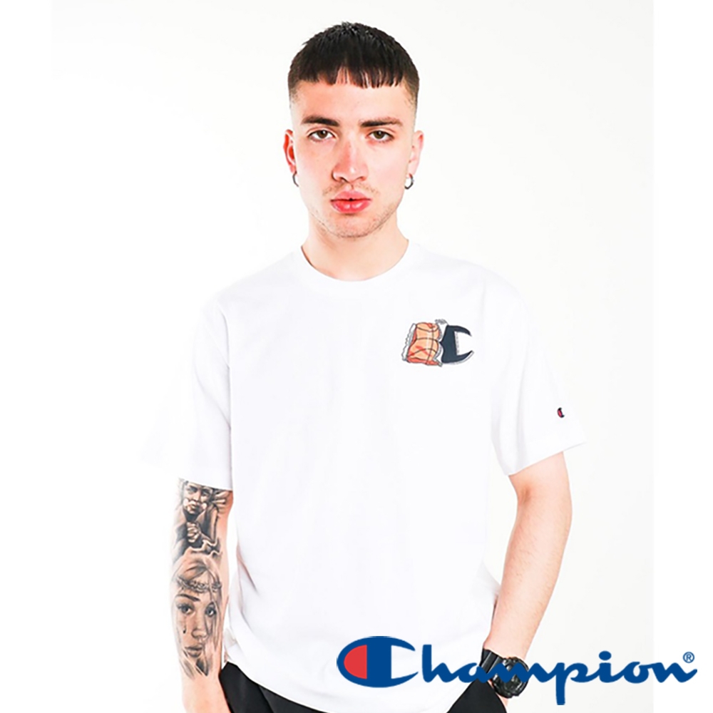 Champion EU ROCHESTER印花圖案短Tee(巧克力) (白色(巧克力))