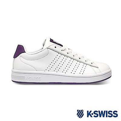 K-SWISS Court Casper S休閒運動鞋-女-白/紫