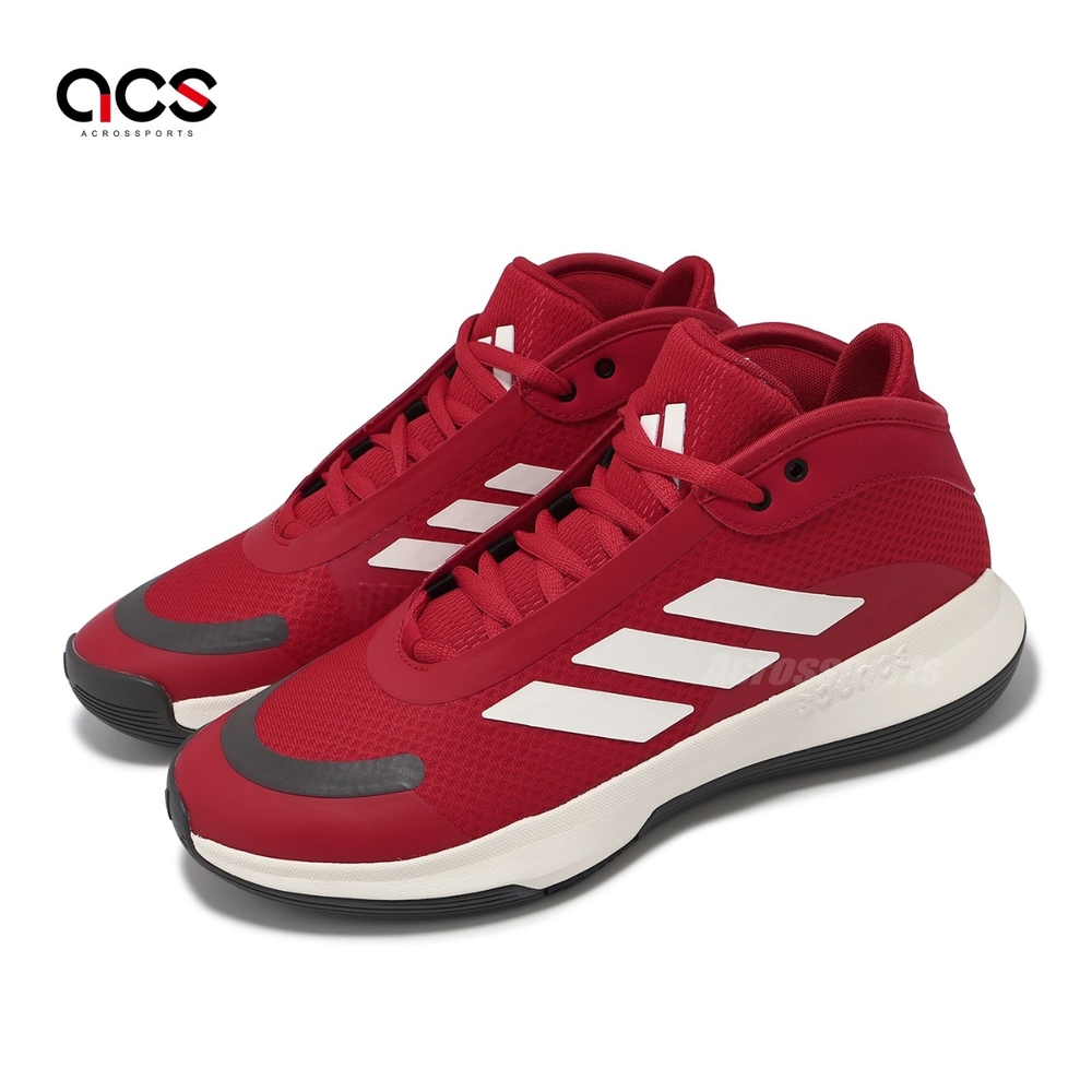 adidas 籃球鞋 Bounce Legends Low 男鞋 紅 白 皮革 網布 緩震 運動鞋 愛迪達 IE7846