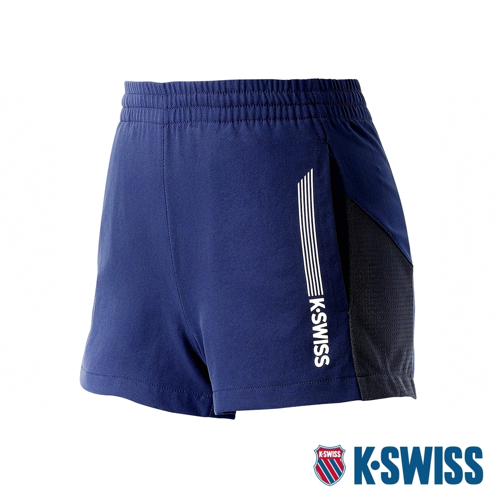 K-SWISS Woven Shorts 4 運動短褲-女-藍