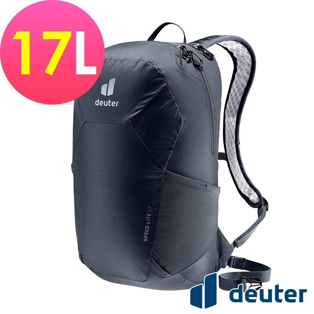 【deuter 德國】SPEED LITE 17L超輕量旅遊背包3410122黑/戶外休閒包/健行包/單日登山包/攻頂包*