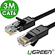 綠聯 CAT6網路線 黑色 3M product thumbnail 1