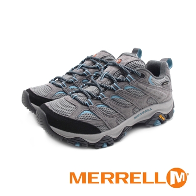 MERRELL(女)MOAB 3 GORE-TEX防水郊山健行鞋 女鞋-灰藍