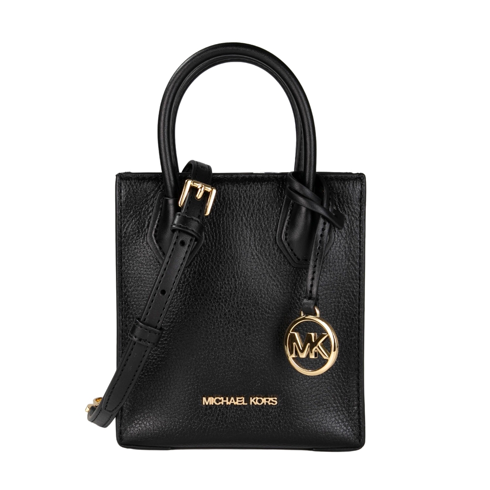 Michael Kors 迷你MERCER金字手提斜背琴譜包(黑色)