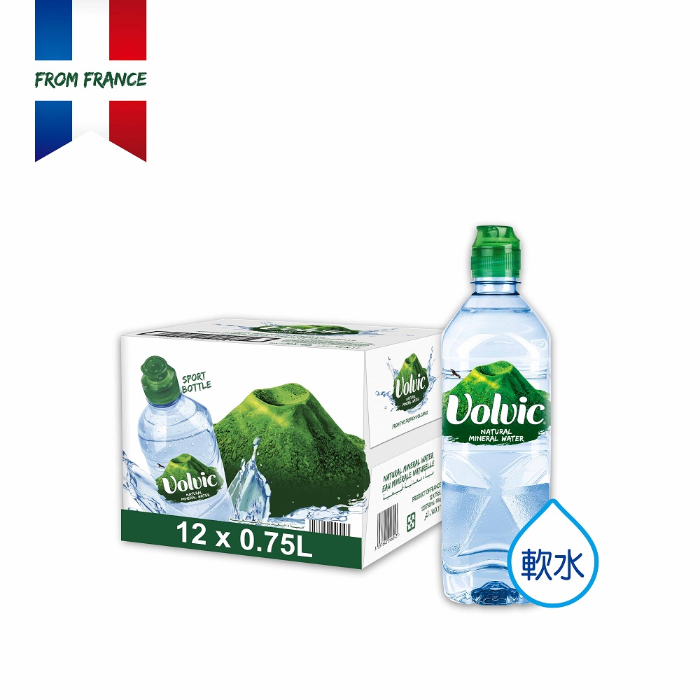 法國 富維克Volvic 礦泉水(750mlx12入)