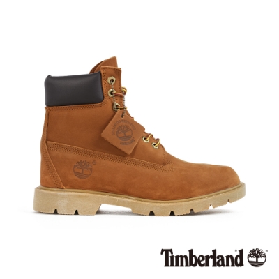 Timberland 男款中澄色磨砂革6吋短靴|19076