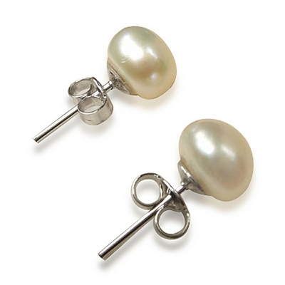【小樂珠寶】時尚美系單品-頂級天然珍珠耳環