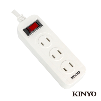 KINYO 1開3插安全延長線(6尺)CG2136