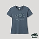 Roots女裝-T恤俱樂部系列  變形蟲海狸修身短袖T恤-藍色 product thumbnail 1