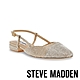 STEVE MADDEN-BELINDA-R 鑽面繞踝粗低跟鞋-銀色 product thumbnail 1