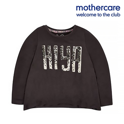 mothercare 專櫃童裝 亮片字母長袖T恤/上衣 (3-6歲)