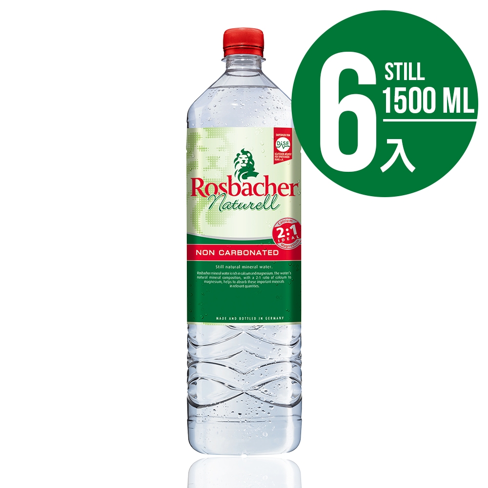 Rosbacher德國洛斯巴赫 平衡補給天然礦泉水(6入x1500ml)