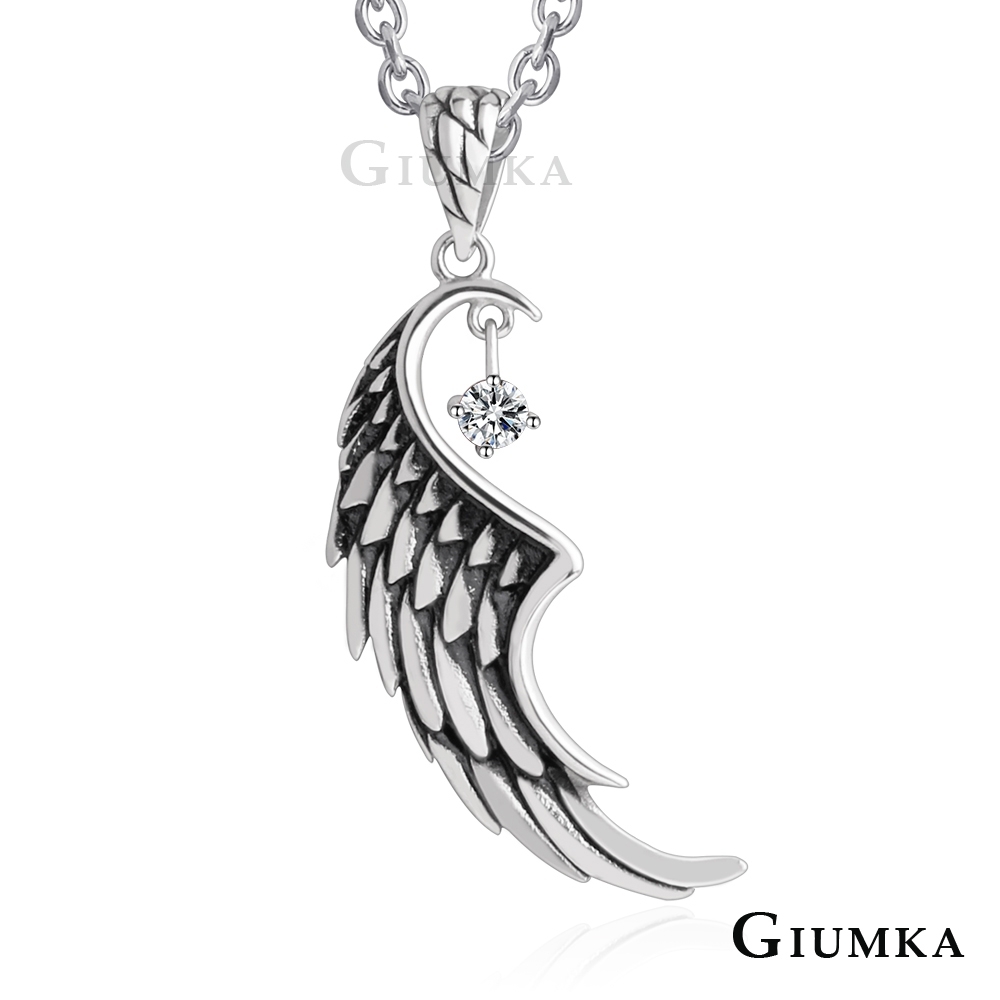 GIUMKA白鋼項鍊 男女個性短鍊 惡魔羽翼 單個價格
