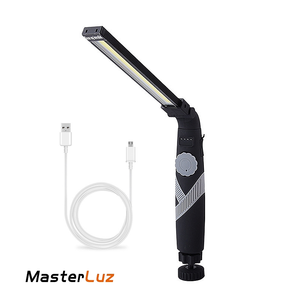 MasterLuz G33 USB充電 10W 可折疊無段調光強磁吸附COB工作燈