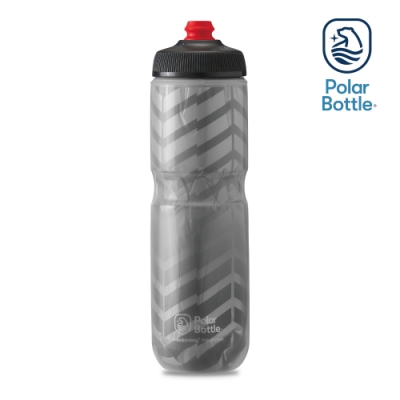 Polar Bottle 24oz 雙層保冷噴射水壺 BOLT 灰-銀