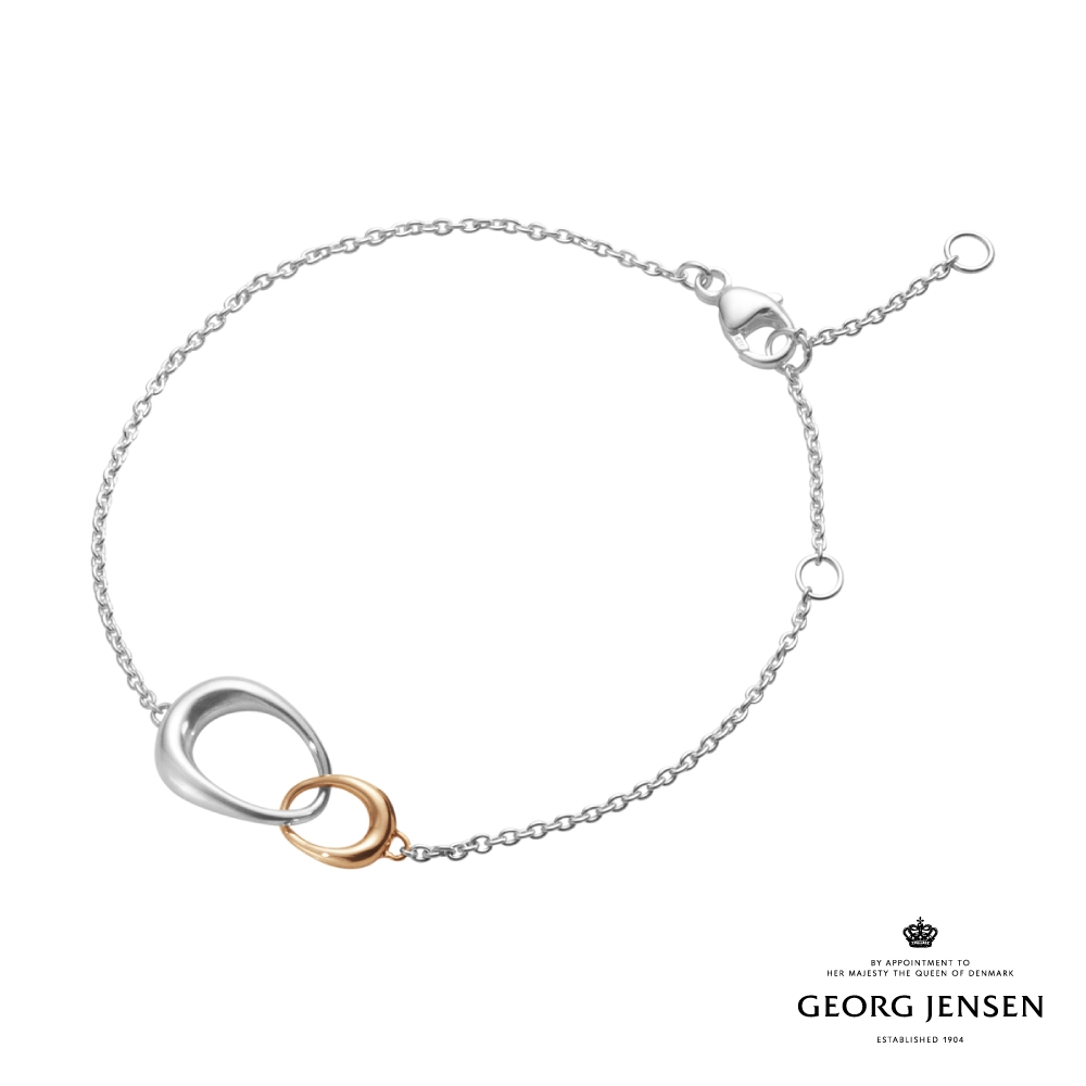 Georg Jensen 喬治傑生 OFFSPRING 純銀18K金手鍊