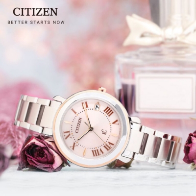 CITIZEN 星辰 xC 純粹時光光動能時尚腕錶(EO1204-51W)33mm