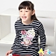 Azio Kids 女童 上衣 冰淇淋棒棒糖亮片條紋長版上衣 (藍) product thumbnail 1