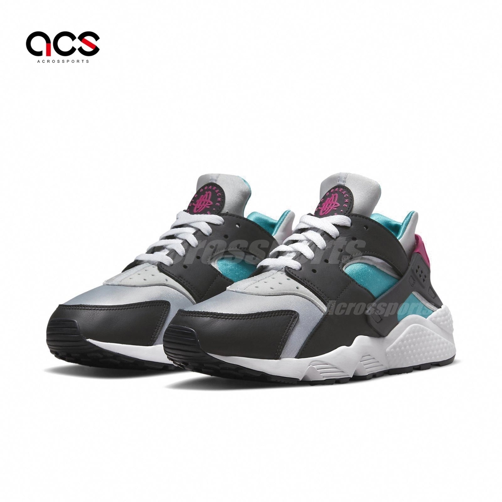 Nike 武士鞋 Air Huarache 男鞋 黑 銀 綠 襪套 休閒鞋 South Beach DD1068-004