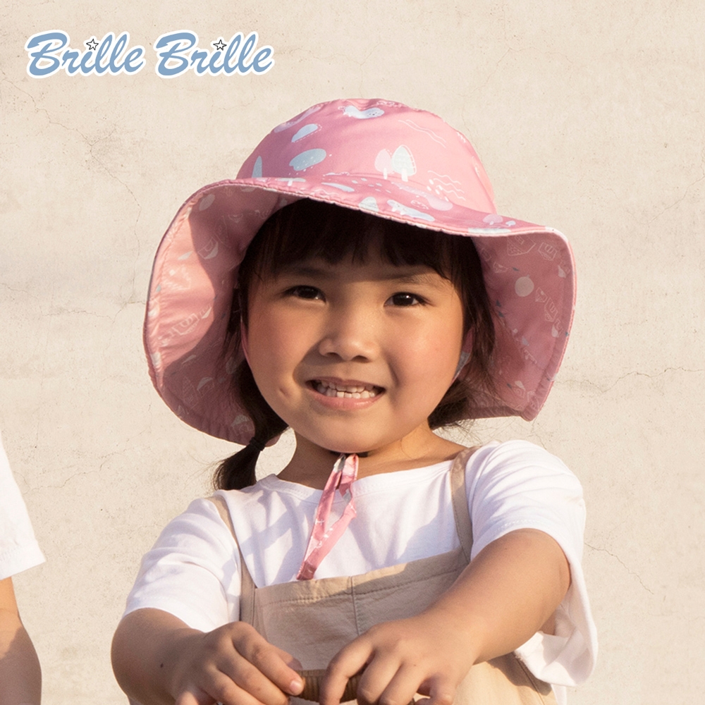 【Brille Brille】兒童UPF50+防曬雙面帽 - 夢幻農莊