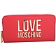 LOVE MOSCHINO 金色字母拉鍊長夾(紅色) product thumbnail 1