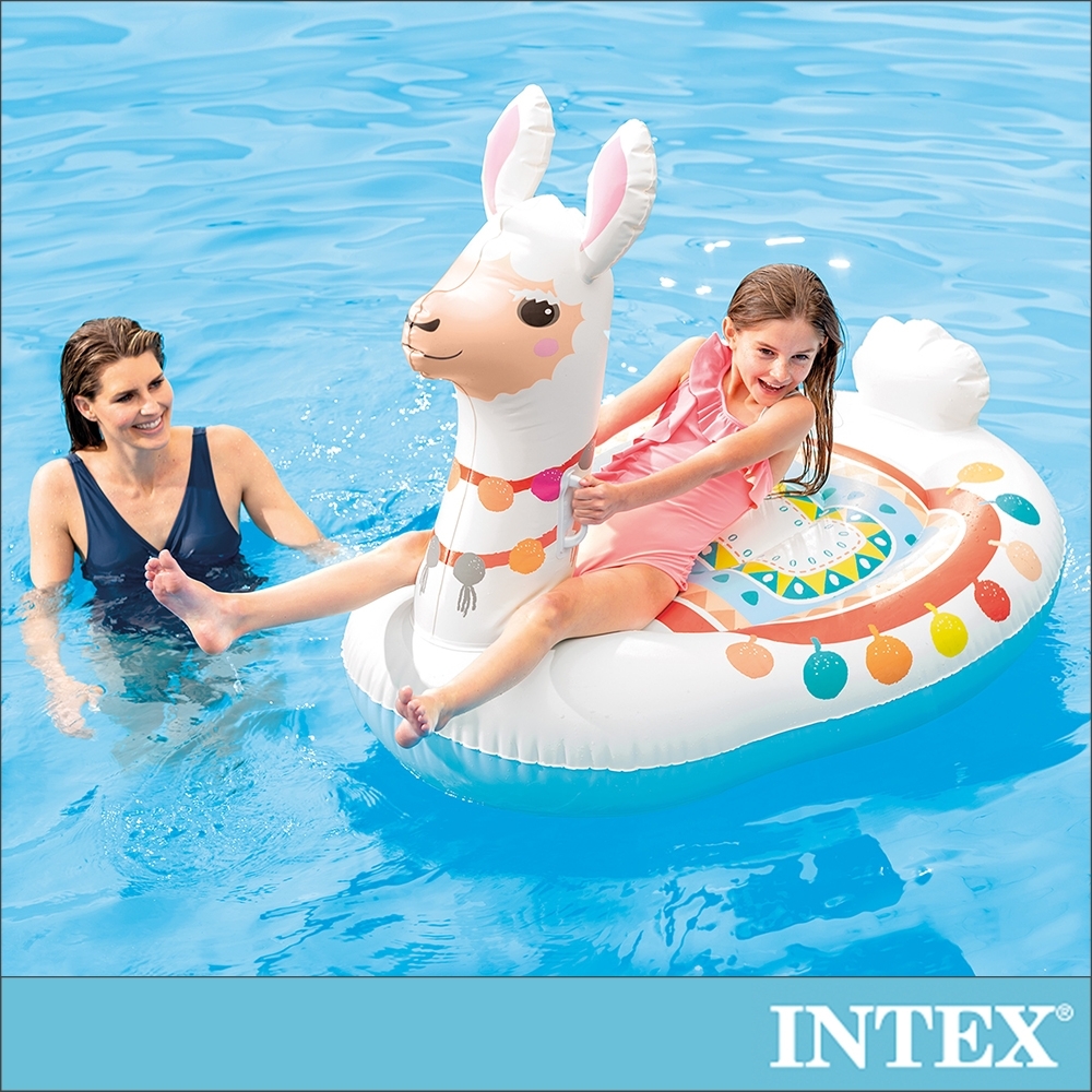 INTEX 羊駝造型座騎/戲水二用 適用3歲+(57564)