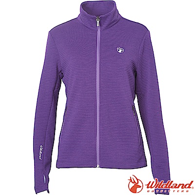 Wildland 荒野 0A62607-29紫羅蘭 女彈性針織時尚保暖外套