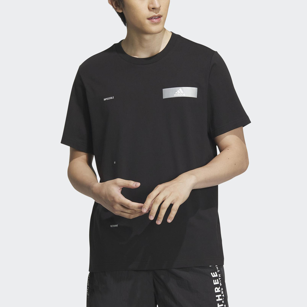 Adidas TH REF Tee [IA8095] 男 短袖 上衣 T恤 亞洲版 運動 訓練 休閒 寬鬆 棉質 黑