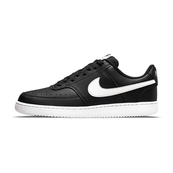 WMNS Nike Court VISION LOW 女鞋 黑白色 簡約 皮革 休閒鞋 CD5434-001