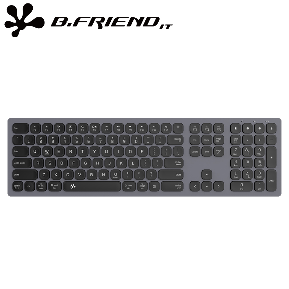 B.Friend RB730無線雙模智能鍵盤 (附鍵盤保護膜) product image 1