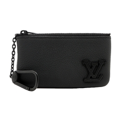 Louis Vuitton M81031 Aerogram皮革零錢鑰匙包(黑色)