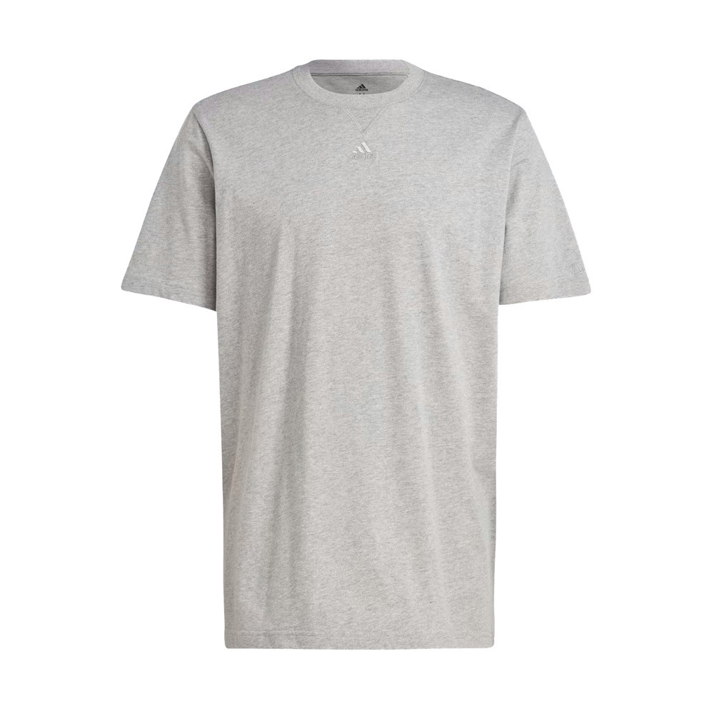 Adidas M ALL SZN T [IC9789] 男 短袖上衣 T恤 運動 休閒 棉質 寬鬆 素T 灰