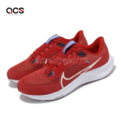 Nike 慢跑鞋 Air Zoom Pegasus 40 男鞋 紅 白 緩衝 路跑 訓練 小飛馬 運動鞋 DV3853-600