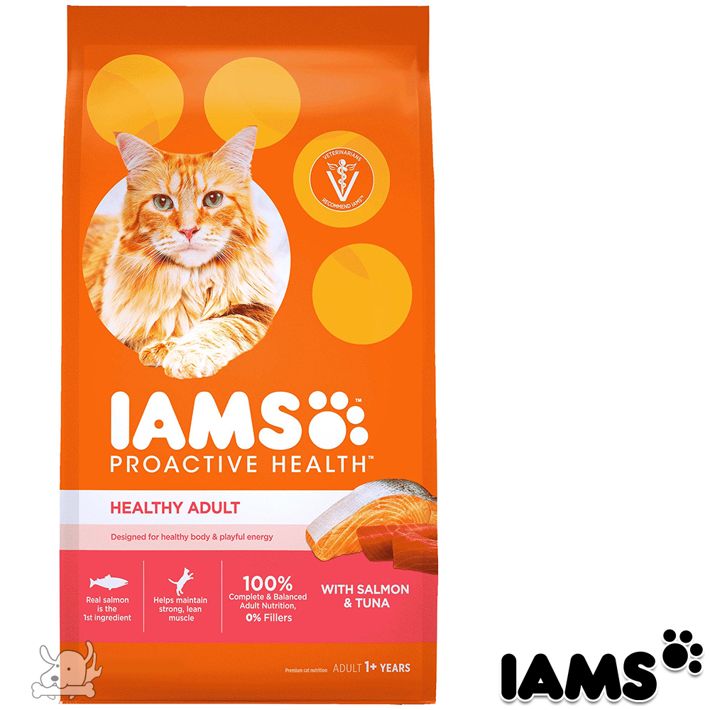 IAMS 愛慕思 健康優活 鮭魚+鮪魚 成貓糧 3.5磅 2包組
