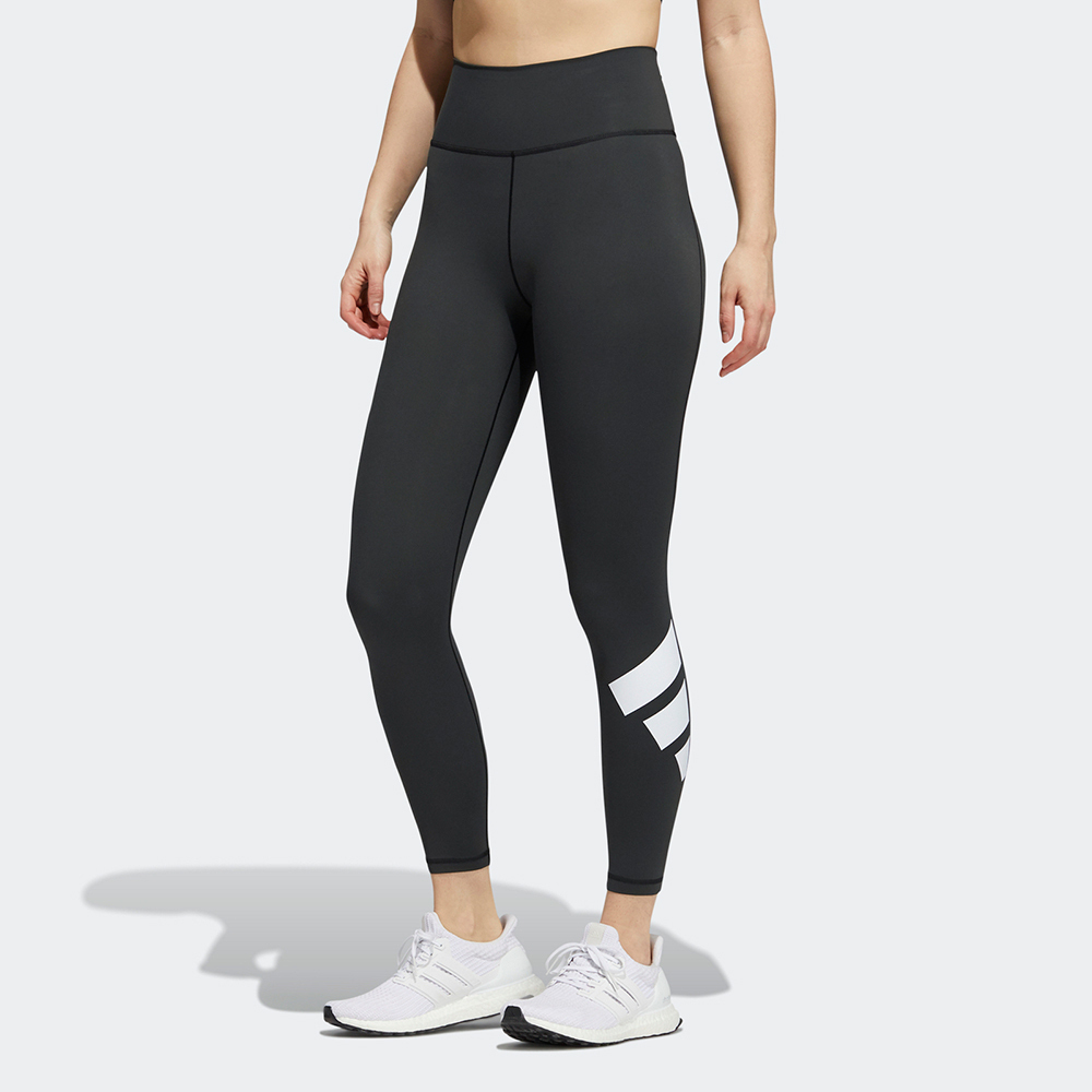 Adidas BT 3BAR [GR8098] 女 緊身褲 九分 亞洲版 運動 訓練 健身 支撐 高腰 黑