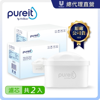 【Unilever 聯合利華】PX3000即淨濾水壺2.5L去水垢PLUS濾芯(共2濾芯)