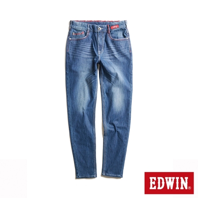 EDWIN 東京紅360°迦績彈力機能錐形牛仔褲-男-中古藍