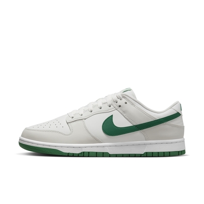 NIKE DUNK LOW RETRO 男休閒運動鞋-白灰綠-DV0831107