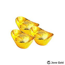 Jove gold 壹台錢黃金元寶x3-招財進寶(共3台錢)