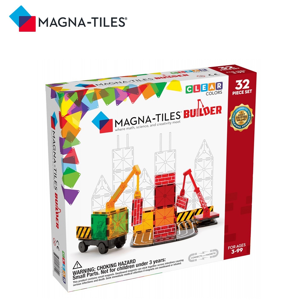 Magna-Tiles磁力積木32片-工程基地