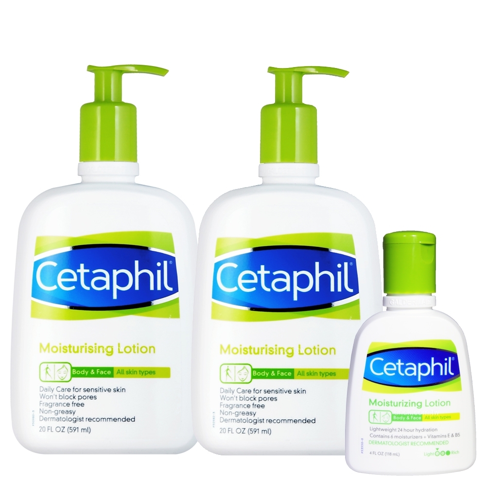 Cetaphil舒特膚 溫和乳液20ozX2+4oz