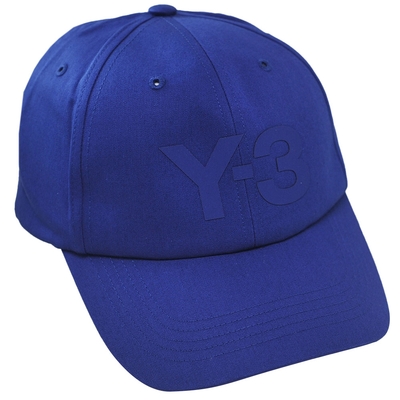 Y-3 LOGO CAP 經典LOGO圖騰山本耀司棒球帽(寶藍色/HA6529)