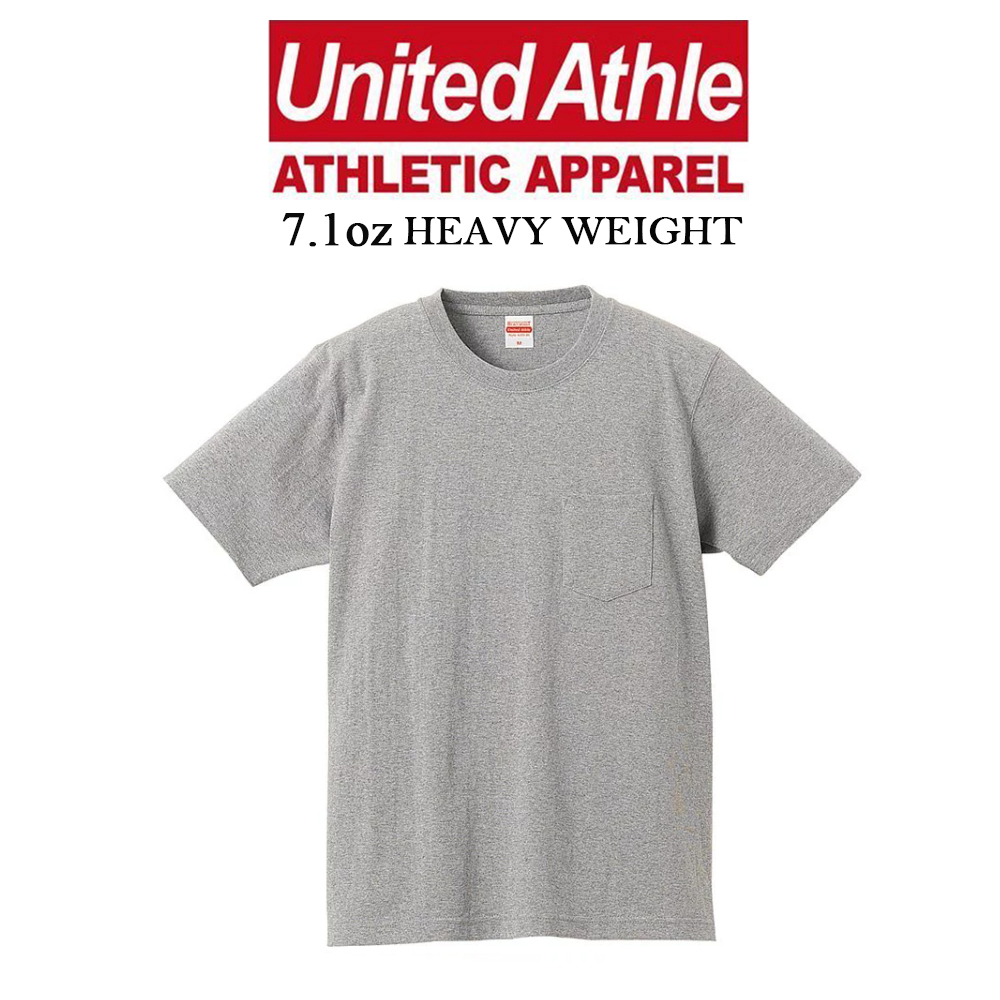 日本United Athle厚磅7.1oz口袋短T 亞規 UA不透膚