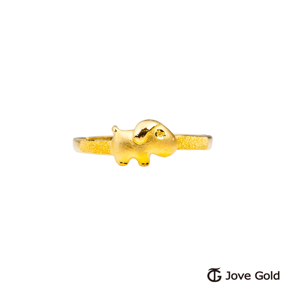 JoveGold漾金飾 旺旺來黃金戒指
