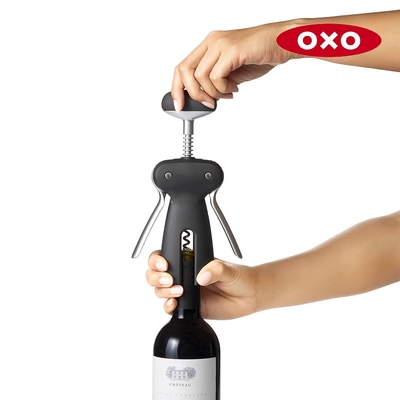 美國OXO 鋁箔切割螺旋開酒器