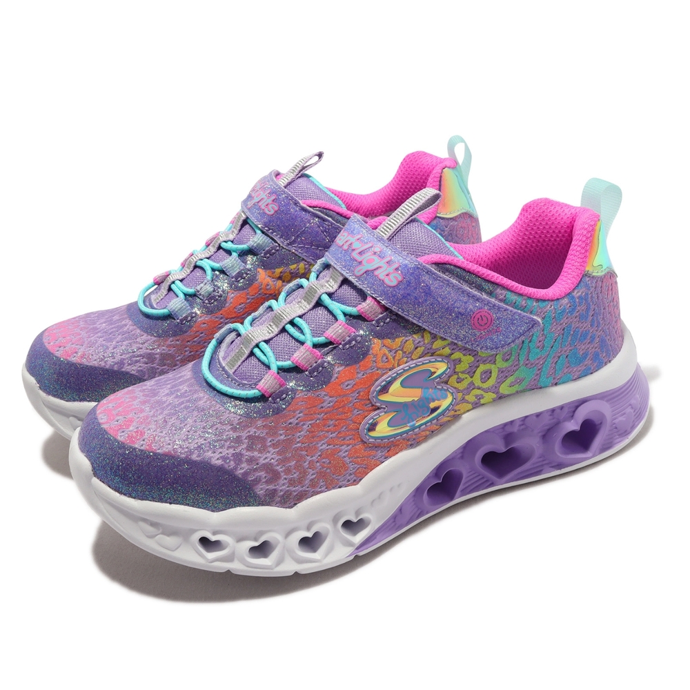 Skechers 休閒童鞋 S Lights-Futter Heart Lights 紫 燈鞋 發光 愛心 童鞋 302314LLVMT