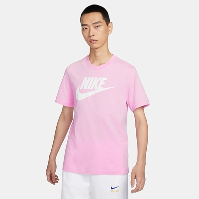 NIKE 上衣 男款 短袖上衣 運動 AS M NSW TEE ICON FUTURA 粉 AR5005-624